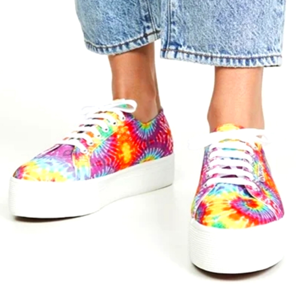 Superga Platform Tie Dye